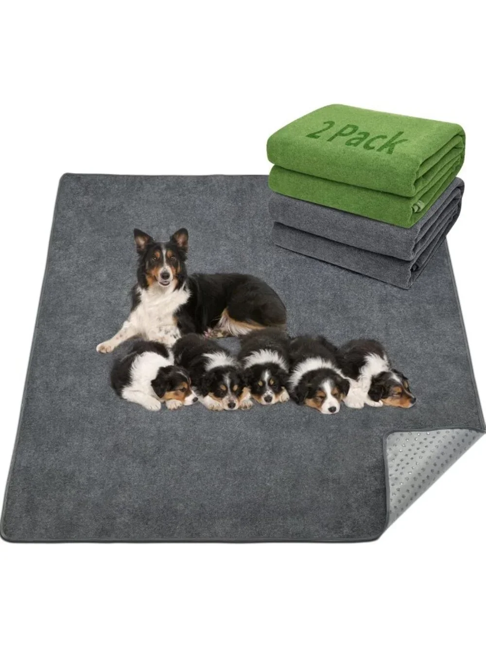 Washable Leak-Proof Dog Pee Pads, 2 Pack, 72